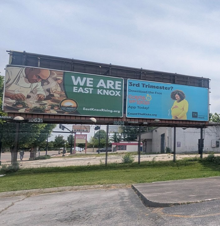East Knox Rising Billboards Highlight Community Pride Across East Knoxville